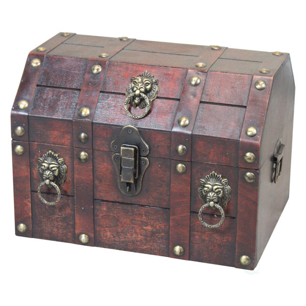 large wooden treasure box